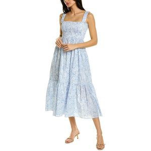 Opt Womens O.P.T. Isla Midi Dress, Blue